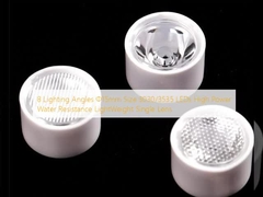 8 Lighting Angles Φ15mm Size 3030/3535 LEDs High Power Water Resistance LightWeight Single Lens