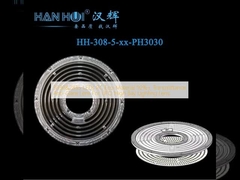 3030&2835 LEDs PC Eco-Material 92%+ Transmittance Anti-Glare Lens For UFO High Bay Lighting Lens