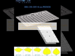 90°/T2/T3/T4/T5 Available High Transmittance 70×4pcs 3030LEDs Anti-Glare Easily Installation Lens Fit Street&Flood Lighting