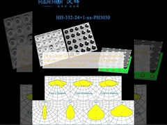 24 In 1 3030 LEDs Seven Light Distribution Options Uniform Light Output Easy Installation Excellent Street & Flood Lighting Lens
