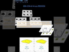 24pcs 3030LEDs 59.6×49.6mm Small Square Lens Uniform Light Output Low Glare Area Road Lighting and Floodlighting Lens