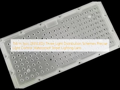 156 In 1pcs 2835LEDs Three Light Distribution Schemes Precise Light Control Waterproof Street Lighting Lens