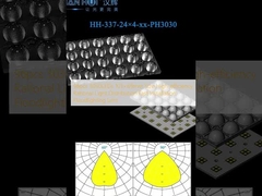 96pcs 3030LEDs 103×69mm Size High-efficiency Rational Light Distribution Fast Installation Floodlighting Lens