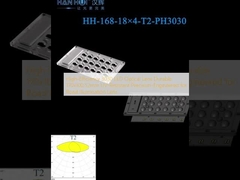 High-Efficiency 3030 LED Optical Lens Durable 170x100.52mm UV-Resistant Precision-Engineered for Road Illumination Lens