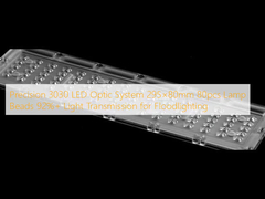 Precision 3030 LED Optic System 295×80mm 80pcs Lamp Beads 92%+ Light Transmission for Floodlighting