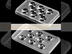 124x75mm 8 In 1 Lens for 7070LEDs, 30°/55°/T3M Beam Angles, High-Efficiency Street Lighting Lens