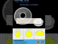 φ263.03×9mm UFO High Bay Light Lens 296pcs Lamp Beads Precision Optic Control Industria Lens