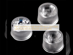 High Transmittance High Power Φ21.8mm Size 6 types Light Distribution For Billboard and other area