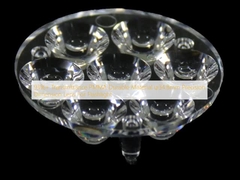 93%+ Transmittance PMMA Durable Material φ34.8mm Precision Dimension Lens For Flashlight