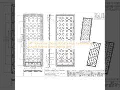 345*130mm Size 224pcs 3030LEDs High Transmittance Durable Material Street Lighting Lens 