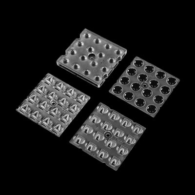 50×50mm LED Street/Flood Light Lens PC PMMA Material Water Resistant