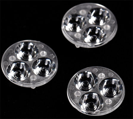 High Transmittance PC LED Indoor Light Lens with Multiple Light Distribution for Flashlight