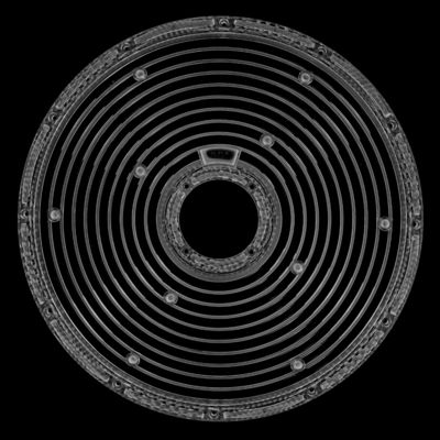 92% Transmittance PC Lens for High Bay Light Փ293mm Size 60°/90°/120°