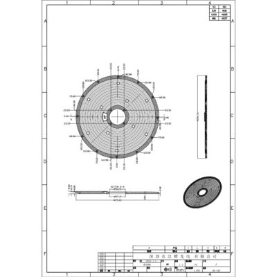 Փ293mm Optical Grade PC Material UFO Shape 10 Rings LED High Bay Light Lens For High Bay Light