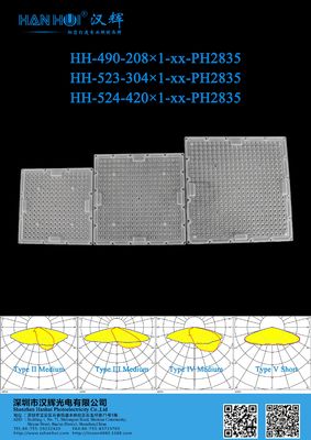 420pcs LED Park Light Lens 291×291×6.5mm PC Material T5S/T2M/T3M/T4M Available High Transmittance