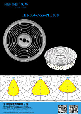 φ240mm 60°/90°/120° Available High Bay Light Lens PC Material High Transmittance WaterProof Environment-Friendly
