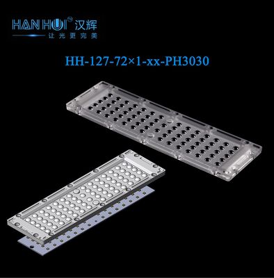 72pcs 250.75×74.75mm 3030 LED Lens High Transmittance Low Glare For Street Lighting & Flood Lighting