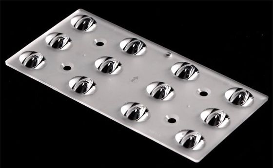 48pcs 3030 LED Street Lighting Lens T2M Degree Available 165×83mm Uniform Illumination Tough Material Grade
