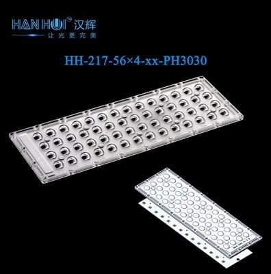 56×4pcs 345×130mm Size 3030LEDs Weather-Resistant Enhanced Luminosity 92% Transmittance Lens For Parking Lot Lighting