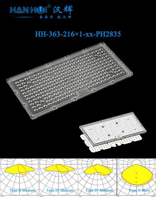 T2M/T3M/T4S/T5 Available 216 In 1 2835LEDs Superior Light Control Anti-Dazzle Street Durable Design Lighting Lens