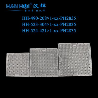 246×246×6.5MM Size T2M/T3M/T4M/T5S Available 2835LEDs Lens High Transmittance Glare Reduction Eco Material For Parking Lot Lighting