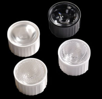 Φ20mm Size 93% Transmittance PC/PMMA Material 8°/10°/15°/25°/30°/45°/60°/90°/120°/15×60°/25×60° Available Easy Installation LED Single Lens
