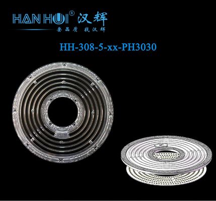 3030&2835 LEDs PC Eco-Material 92%+ Transmittance Anti-Glare Lens For UFO High Bay Lighting Lens