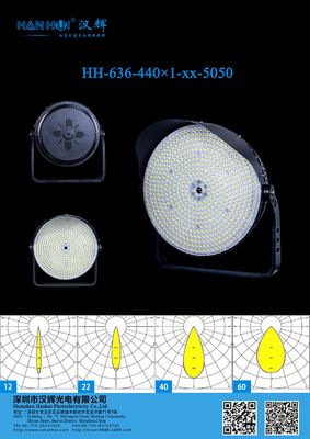 3737&5050 LEDs 12°/22°/40°/60° Angles Available 530mm Size Waterproof Stadium Lighting Lens