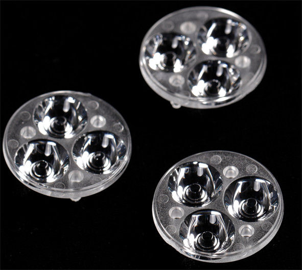 High Transmittance PC LED Indoor Light Lens with Multiple Light Distribution for Flashlight