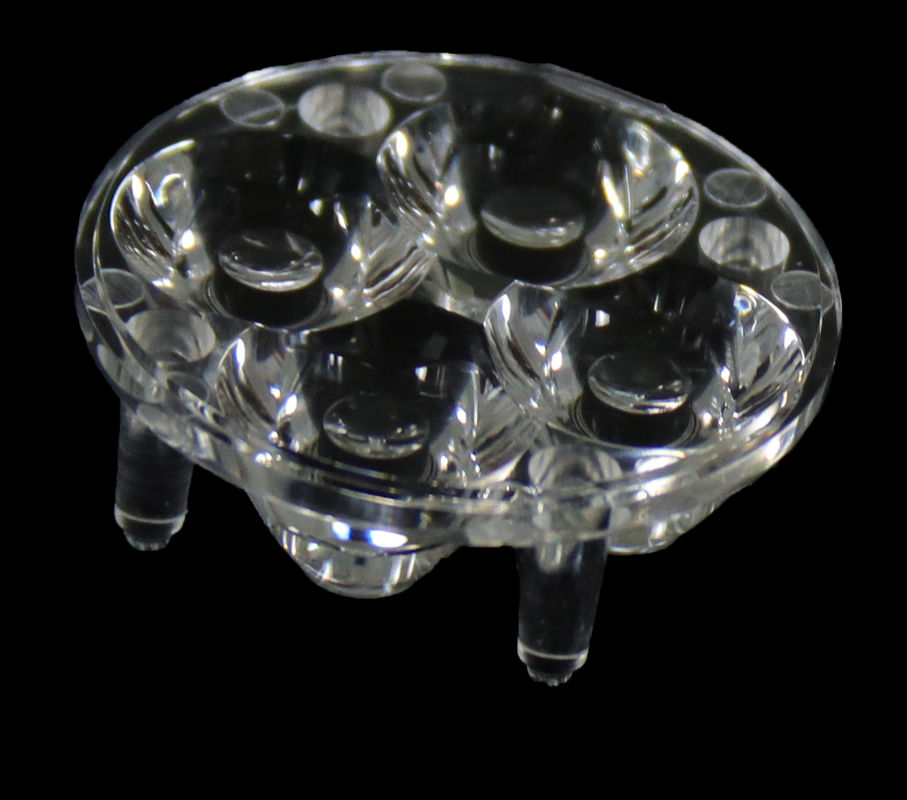 PMMA LED Light Lens w/ High Transmittance & 30° Uniform Facula