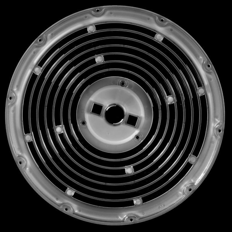 High Bay Light Lens with 92% Transmittance, PC Material, Փ240 Size, Uniform Facula and Multiple Light Distribution