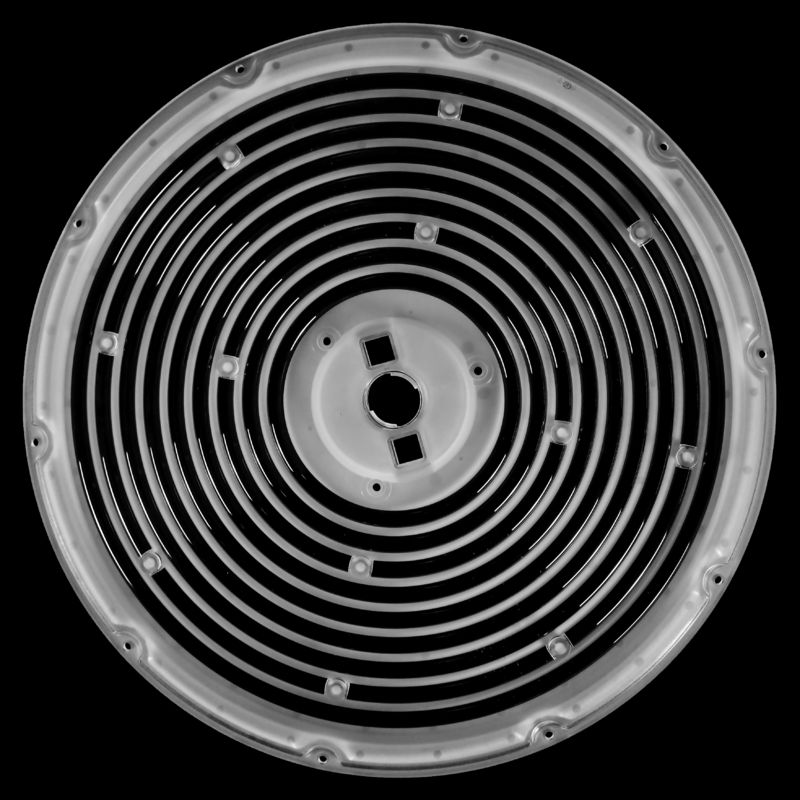 PC Material Փ270mm Size High Bay Light Lens with Multiple Light Distribution 92% Transmittance Uniform Facula