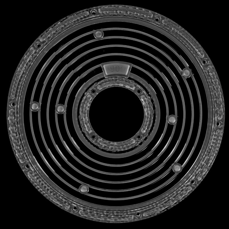 High Transmittance PC High Bay Light Lens Փ225mm Size, 60°/90°/120°
