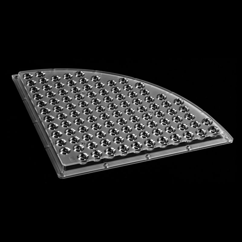 High Efficiency Fanshaped Module LED Stadium Lighting Lens