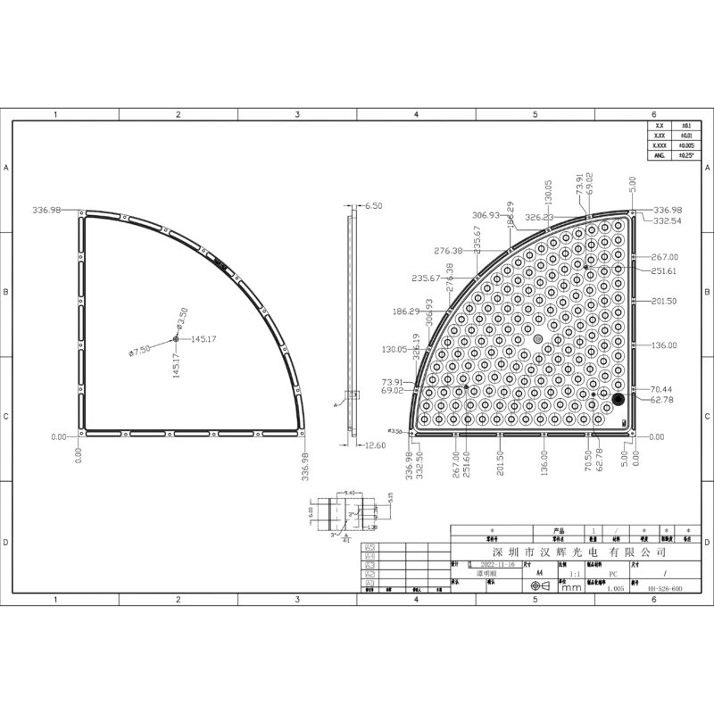Fanshaped Module 640pcs LEDs Clear High Transmittancy High Power LED Lens Stadium Lighting Lamp Flood Lamp