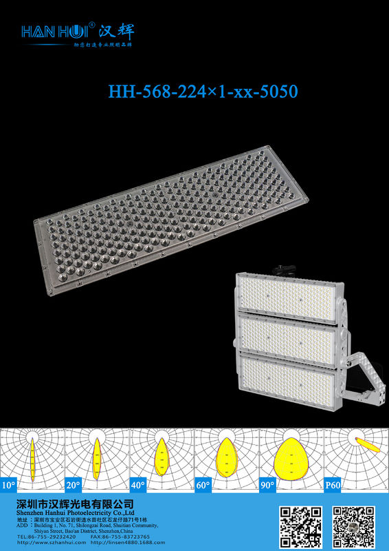 224PCS 3737 or 5050 LEDs High Transmittancy High Power LED Lens LED Stadium Light Lens For LED Sport Lamp