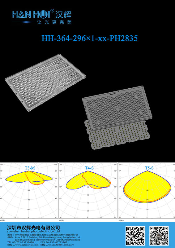 297 PCS 2835 LED Lens High Transmittance High Perfomances LED Street Light For Street Lighting, WaterProof