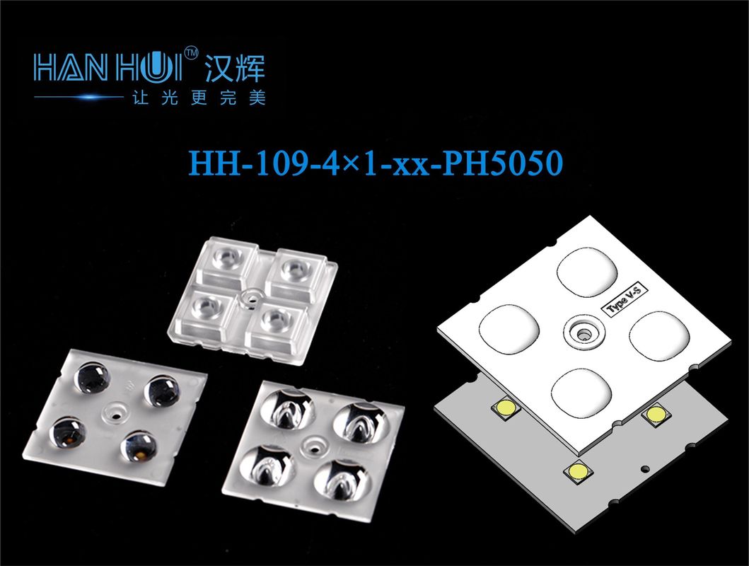 50×50mm 5050 LEDs LED Light Lens for Flood/Street Lighting Waterproof and Environment-Friendly
