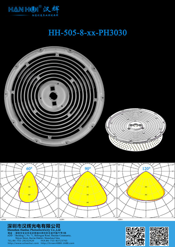 Φ270mm 3030LEDs High Bay Light Lens PC Material High Power WaterProof Eco-Environment