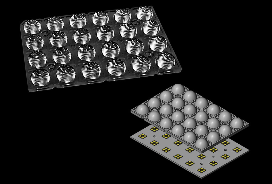 96pcs 3030&2835LEDs High Effect Long Life LED Lens PC 60°And 90° Available For Flood Lighting