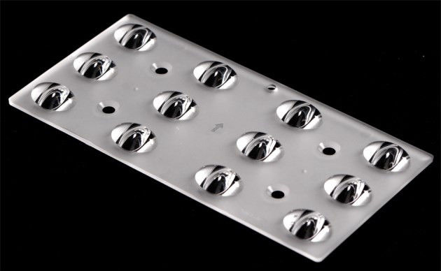 12×4 3030LEDs T2M Degree Available LED Street Light Lens 165×83MM Eco-Friendly Material