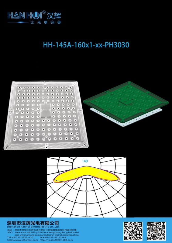 188pcs 3030LEDs Park Light Lens PC Material 293.63×293.63×10MM T5 Degree Available Light Uniform Eco-Friendly