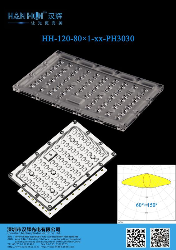 80 IN 1 3030LEDs Flood Light Lens 185×116MM 60150 Degree Available Optimal Illumination Superior Optics