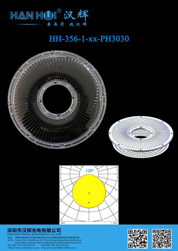 233×11.4mm 3030 LED Lens 120 Degree Available Glare Reduction Optimized Light Distribution For UFO High Bay Lighting