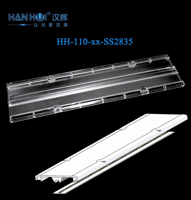 PMMA Grade Material 2835LEDs Linear LED Lens 25°/60°/90°/B25°/R25° Available Uniform Luminescence