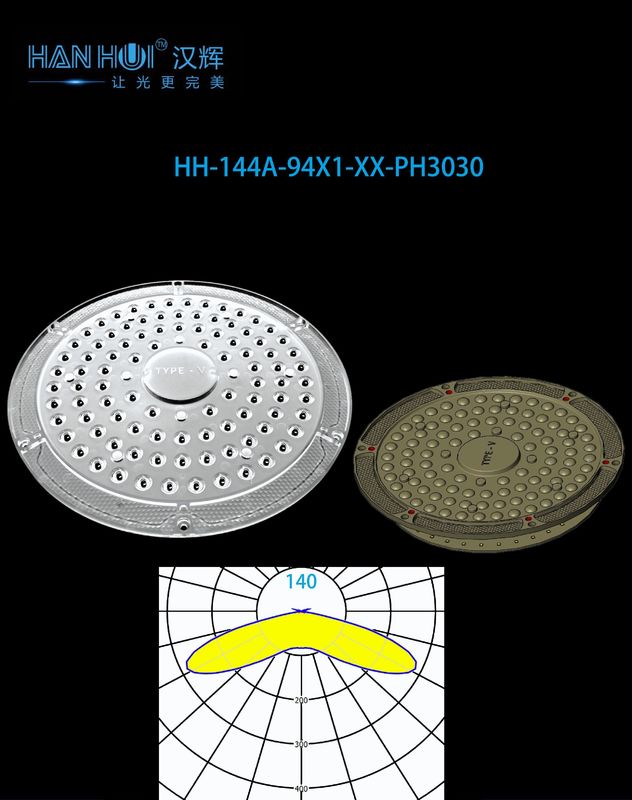 253.79×10mm 96pcs 3030 LED Lens T5 Degree Available Easy Installation High Power Light Anti- Glare Design For Parking Lot Lighting