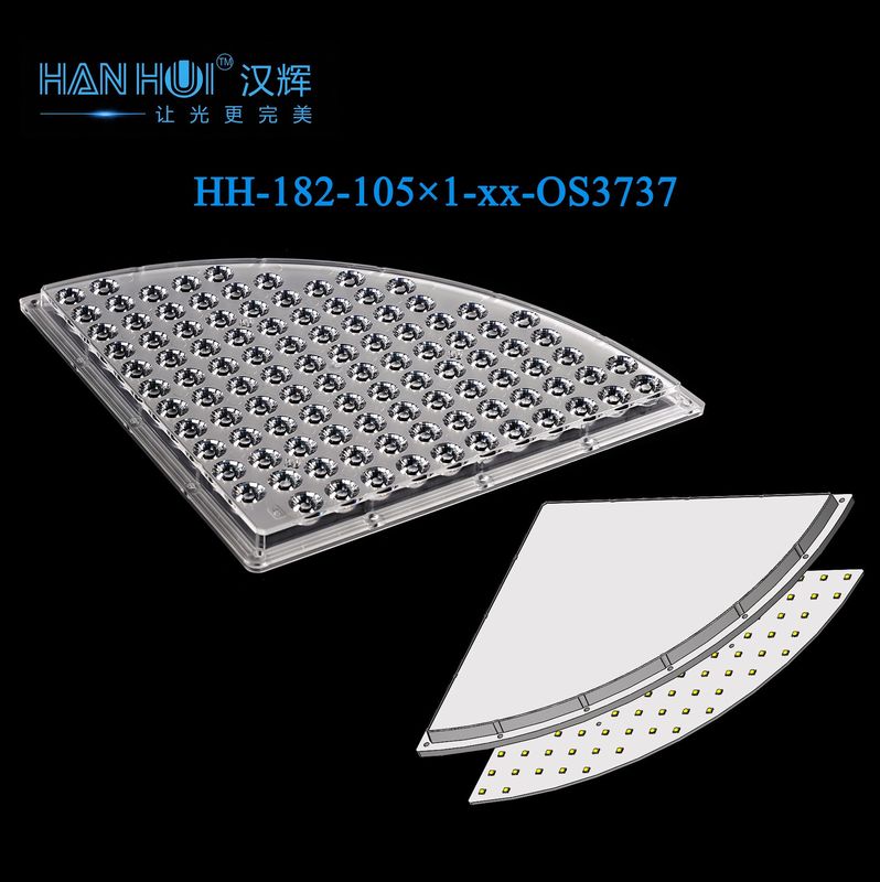 15°/25°/40°/60°/80° Available Low Glare Stadium LED Light Lens 219.48×219.48×14mm 105 In 1 3737&5050LEDs Optimum Transparency