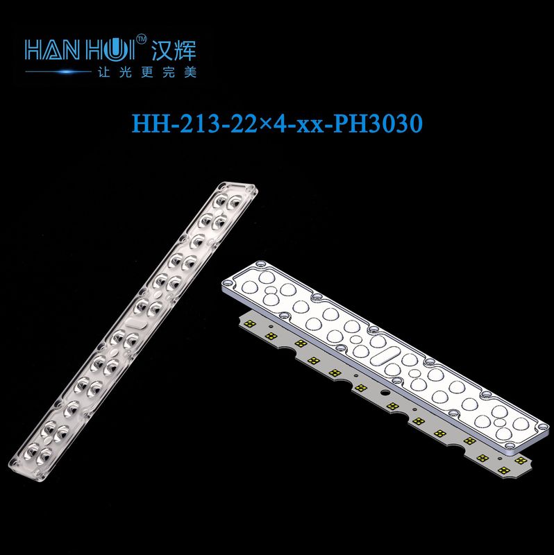 308.1×45mm 3030LEDs Optimum Transparency Street Flood Lighting Lens 60°/90°/80150/T3S with 92% Transmittance