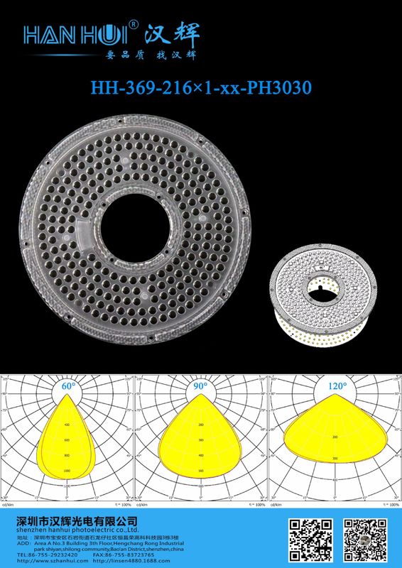 216pcs 3030/2835 LEDs 100 Watt LED High Bay Light Len with 60/90/120° Lens and Eco-Material Fittings