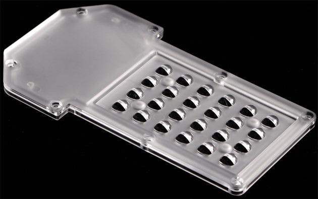 High Transmittance 24pcs 2835LEDs PC Environmental Material Low Glare Lens for Street Lighting